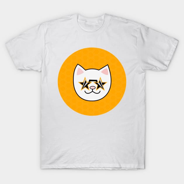 happy cat meow peow T-Shirt by jaml-12